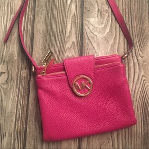 Michael Kors Pink Fulton Crossbody